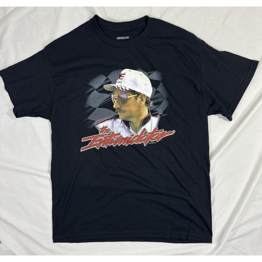 Dale Earnhardt Sr. The Intimidator NASCAR Shirt 2019 Men's Size L Black T Shirt - Picture 1 of 4